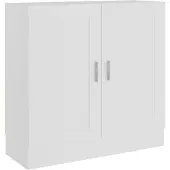 vidaXL Bibliothèque Blanc 82,5x30,5x80 cm Bois d'ingénierie