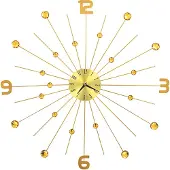 vidaXL Horloge murale Métal 70 cm Doré