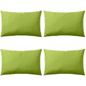 vidaXL Oreiller d'extérieur lot de 4 60 x 40 cm Vert pomme