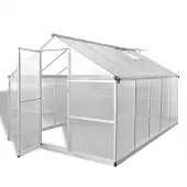 vidaXL Serre de jardin avec cadre de base 7,55 m² aluminium renforcé