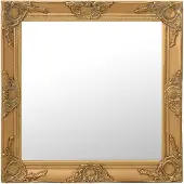 vidaXL Miroir mural style baroque 60x60 cm Doré