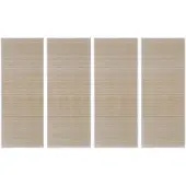 vidaXL Tapis rectangulaires Bambou naturel 4 pcs 120x180 cm