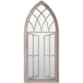 vidaXL Miroir de jardin sable 70x30 cm Fer