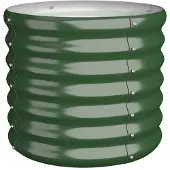 vidaXL Jardinière de jardin Acier galvanisé 40x40x36 cm Vert