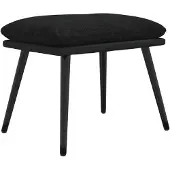 vidaXL Repose-pied Noir 45x29,5x35 cm Tissu et similicuir