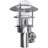 vidaXL Lampe murale LED de patio Acier inoxydable