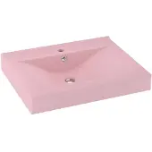 vidaXL WASHBAIN mit TAP -Loch 60x46 cm Keramik Sole Pink