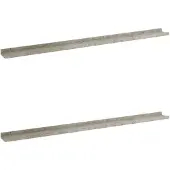 vidaXL Étagères murales 2 pcs Gris béton 115x9x3 cm