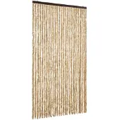 vidaXL Rideau anti-insectes Beige 118x220 cm Chenille