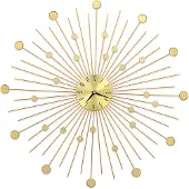 vidaXL Wanduhr 70 cm Metall Gold gefärbt