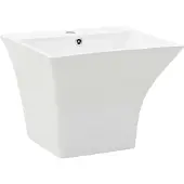 vidaXL lavabo mural céramique blanc 500 x 450 x 410 mm