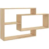vidaXL Étagères murales Chêne sonoma 104x20x58,5 cm Bois d'ingénierie