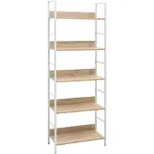 vidaXL Bibliothèque à 5 niveaux chêne 60x27,6x158,5 cm bois ingénierie