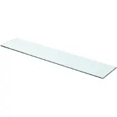 vidaXL Panneau d’étagère Verre transparent 70 x 15 cm
