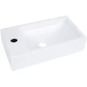 vidaXL Lavabo 400x220x90 mm SMC blanc