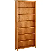 vidaXL Bibliothèque à 7 niveaux 90x22,5x200 cm Bois de chêne massif