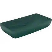 vidaXL Lavabo de luxe Rectangulaire Mat Vert foncé 71x38 cm Céramique