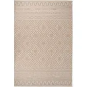 vidaXL Tapis d'extérieur en tissu plat 160x230 cm brun rayé