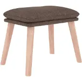 vidaXL Repose-pied Taupe 45x29,5x35 cm Tissu