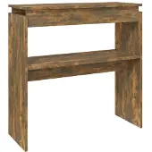 Super Merchant Table console Chêne fumé 80x30x80 cm Bois d'ingénierie