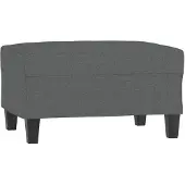 vidaXL Repose-pied Gris foncé 70x55x41 cm Tissu