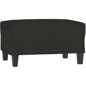 vidaXL Repose-pied Noir 70x55x41 cm Tissu