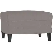 vidaXL Repose-pied Taupe 60x50x41 cm Tissu