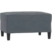 vidaXL Repose-pied Gris foncé 70x55x41 cm Velours