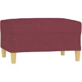 vidaXL Repose-pied Rouge bordeaux 70x55x41 cm Tissu