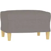 vidaXL Repose-pied Taupe 60x50x41 cm Tissu