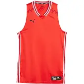 Puma T-Shirt fonctionnel 'Team Game' rouge / noir / blanc