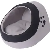 vidaXL Lit pour chats Gris et noir M