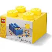 LEGO Brique de rangement 4 tenons à tiroir - jaune