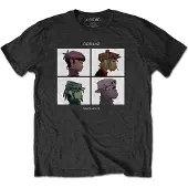 Gorillaz Hommes, T-shirt, Demon Days, Noir, (XL)