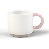 LUND Tasse à Espresso Lund London Skittle Empilable White & Pink