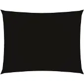 vidaXL Voile de parasol tissu oxford rectangulaire 3x4,5 m noir