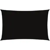 vidaXL Voile de parasol tissu oxford rectangulaire 2,5x5 m noir