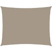 vidaXL Voile de parasol tissu oxford rectangulaire 3x4 m taupe