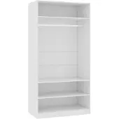 vidaXL Garde-robe Blanc 100 x 50 x 200 cm Bois d'ingénierie