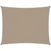 vidaXL Voile de parasol Tissu Oxford rectangulaire 2x3,5 m Taupe