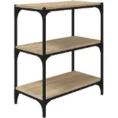 vidaXL Bibliothèque Chêne Sonoma 60x33x70,5 cm Bois d'ingénierie acier