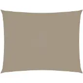 vidaXL Voile de parasol tissu oxford rectangulaire 3x6 m taupe