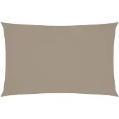 vidaXL Voile d'ombrage Oxford rectangulaire 5x8 m Taupe