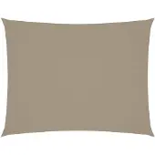 vidaXL Voile de parasol tissu oxford rectangulaire 4x5 m taupe