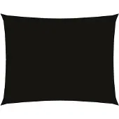 vidaXL Voile de parasol tissu oxford rectangulaire 2x3,5 m noir