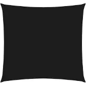 vidaXL Voile de parasol tissu oxford carré 2x2 m noir