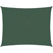 vidaXL Voile de parasol tissu oxford rectangulaire 2,5x4 m vert foncé
