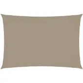 vidaXL Voile de parasol tissu oxford rectangulaire 3x5 m taupe
