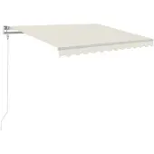 vidaXL Store automatique rétractable 300x250 cm Crème
