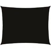 vidaXL Voile de parasol Tissu Oxford rectangulaire 4x6 m noir